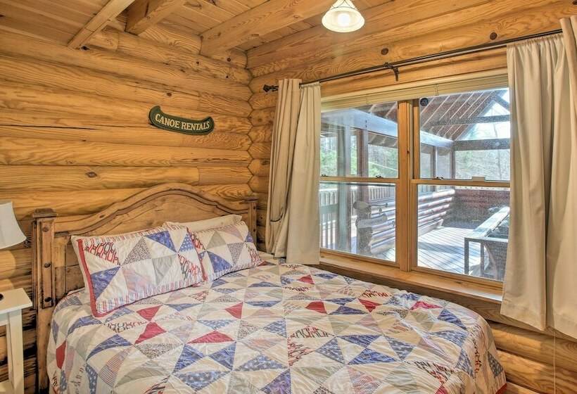 Petfriendly Highway Log Cabin W/ Lake View!