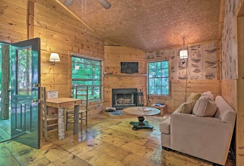 Pisgah Forest The Oak Cabin W/deck By Creek