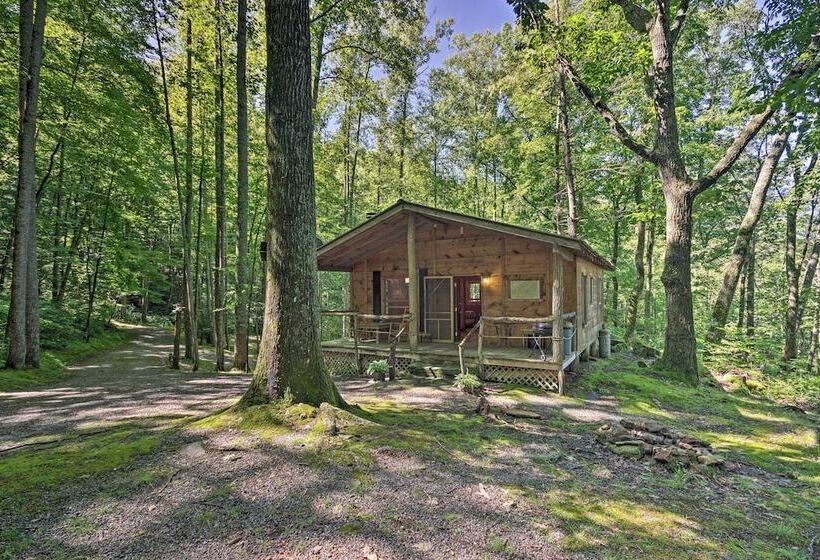 Pisgah Forest The Oak Cabin W/deck By Creek