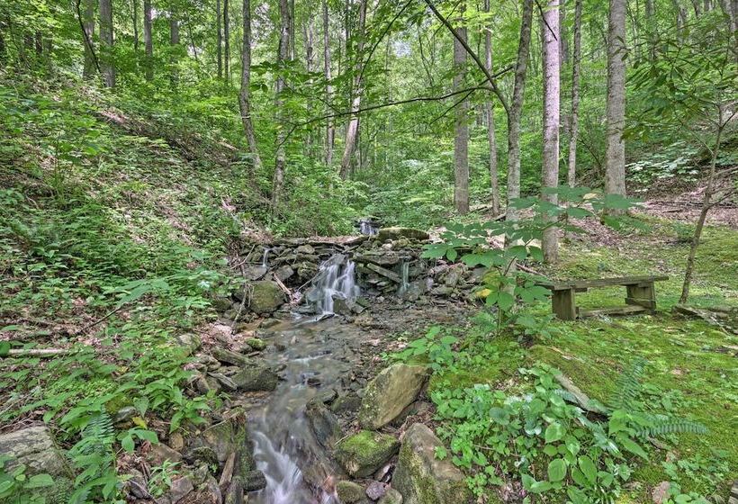 Pisgah Forest The Oak Cabin W/deck By Creek