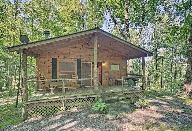 Pisgah Forest  The Oak  Cabin W/deck By Creek