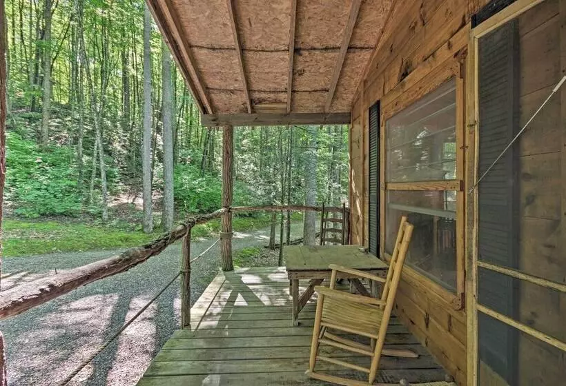 Pisgah Forest  The Oak  Cabin W/deck By Creek