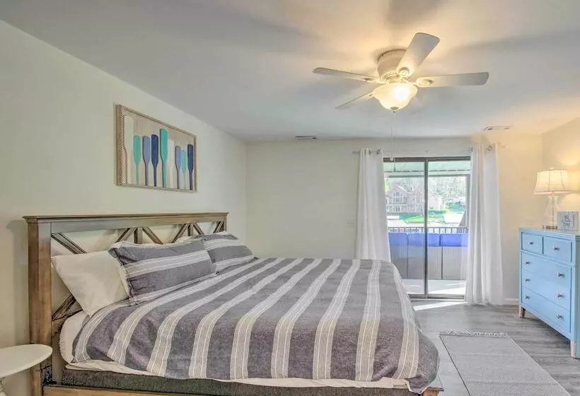 Boat Slip, Fire Pit: Lakefront Sunrise Beach Home!