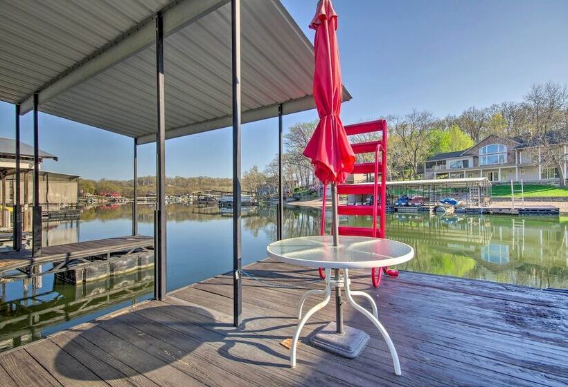 Boat Slip, Fire Pit: Lakefront Sunrise Beach Home!