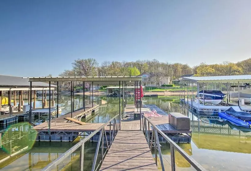Boat Slip, Fire Pit: Lakefront Sunrise Beach Home!