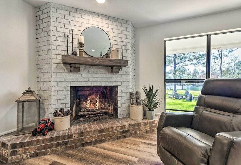 Green Acres  Home W/ Fire Pit + Fishing Pond