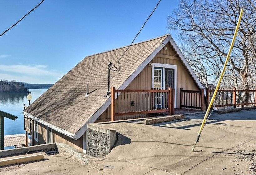 Dock + Slip: Lakefront Linn Creek Home!