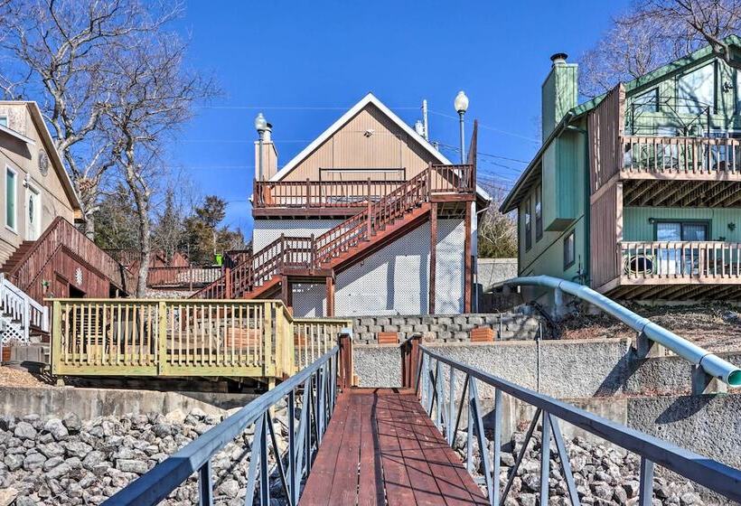 Dock + Slip: Lakefront Linn Creek Home!