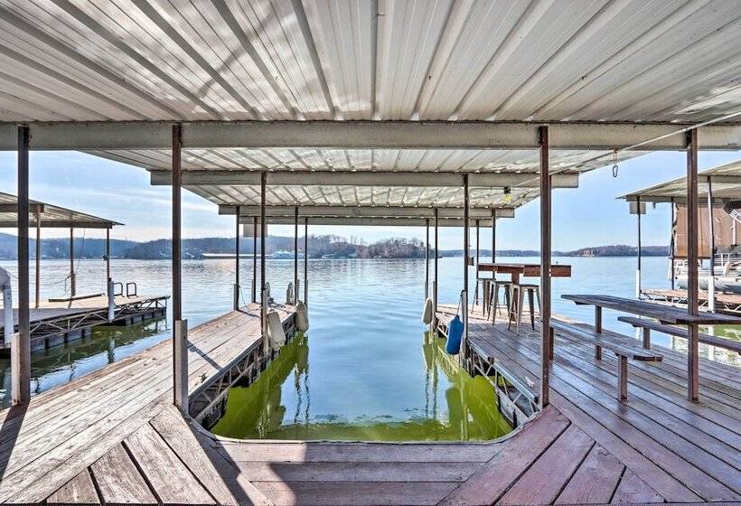 Dock + Slip: Lakefront Linn Creek Home!