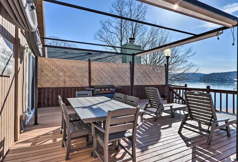 Dock + Slip: Lakefront Linn Creek Home!