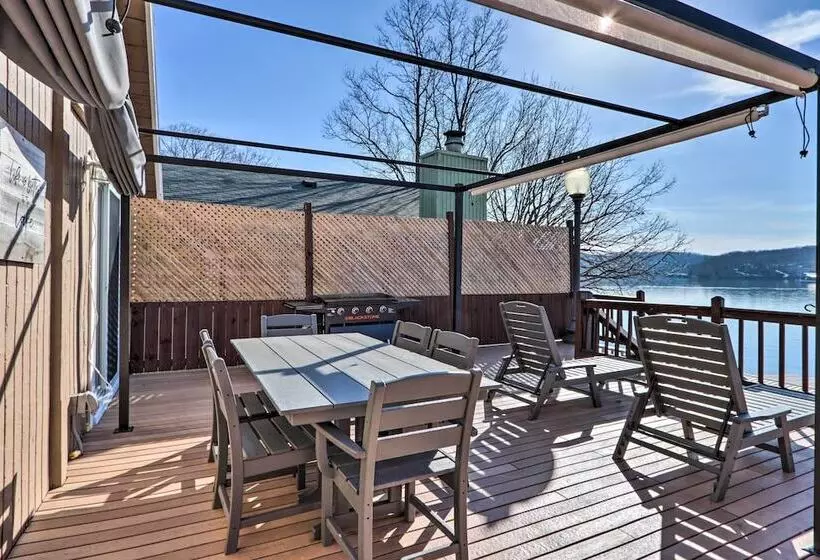 Dock + Slip: Lakefront Linn Creek Home!