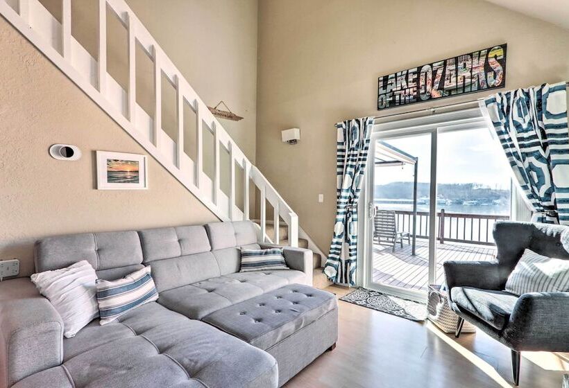 Dock + Slip: Lakefront Linn Creek Home!