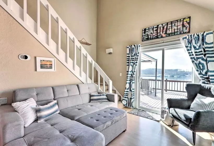 Dock + Slip: Lakefront Linn Creek Home!