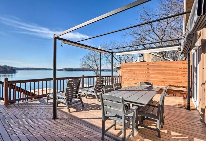 Dock + Slip: Lakefront Linn Creek Home!