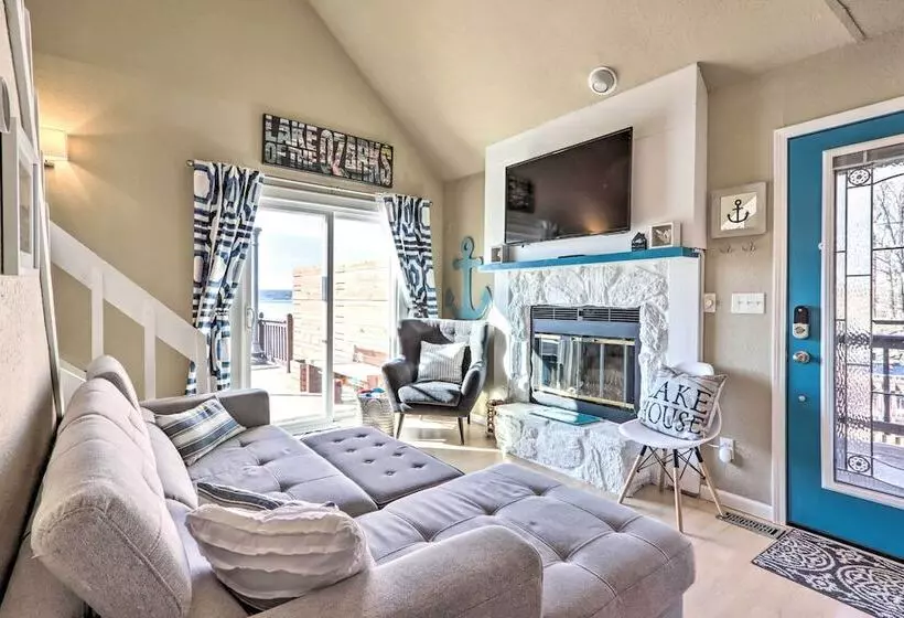 Dock + Slip: Lakefront Linn Creek Home!