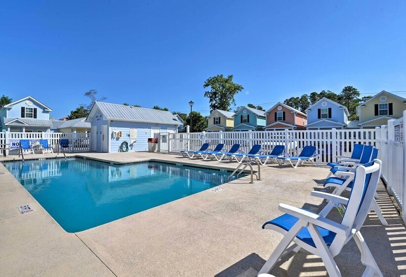 Myrtle Beach Cottage W/ Pool, Walk To Ocean!