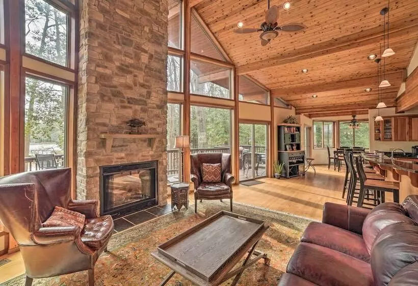 Waterfront Cottage W/ Fishing Dock & Fireplace!