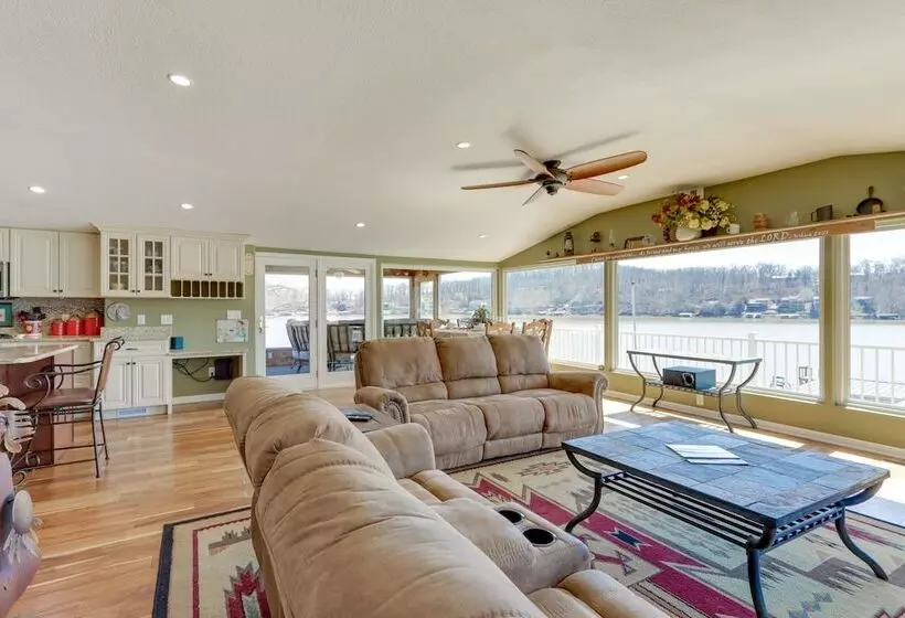 Waterfront Lake Of The Ozarks Home W/ Private Dock