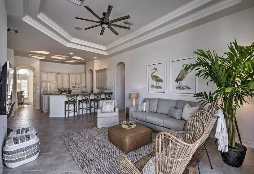 Luxury Island Oasis W/ Pool & Dock, 1 Mi To Beach!