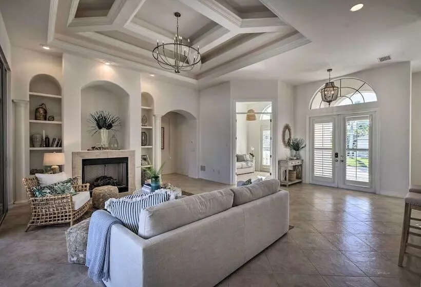 Luxury Island Oasis W/ Pool & Dock, 1 Mi To Beach!