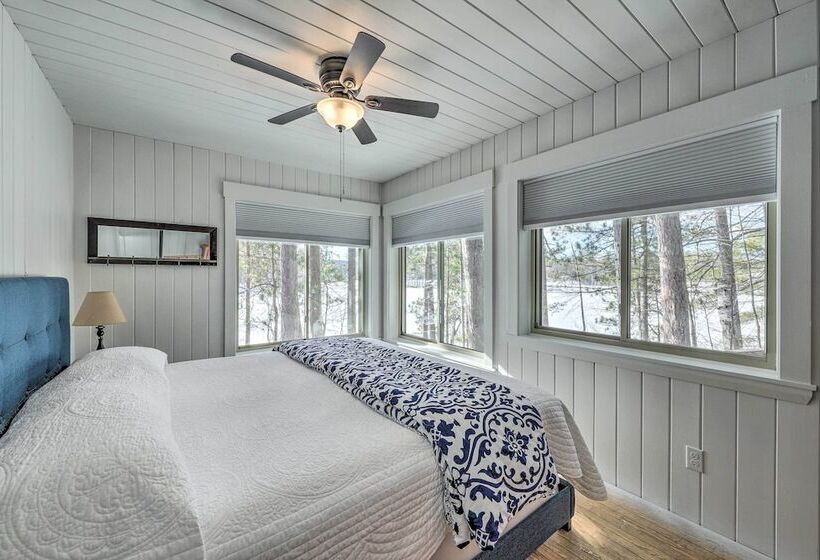 Quiet Waterfront Cabin W/ Dock, Game Room, Hot Tub