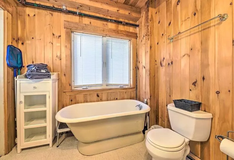 Quiet Waterfront Cabin W/ Dock, Game Room, Hot Tub