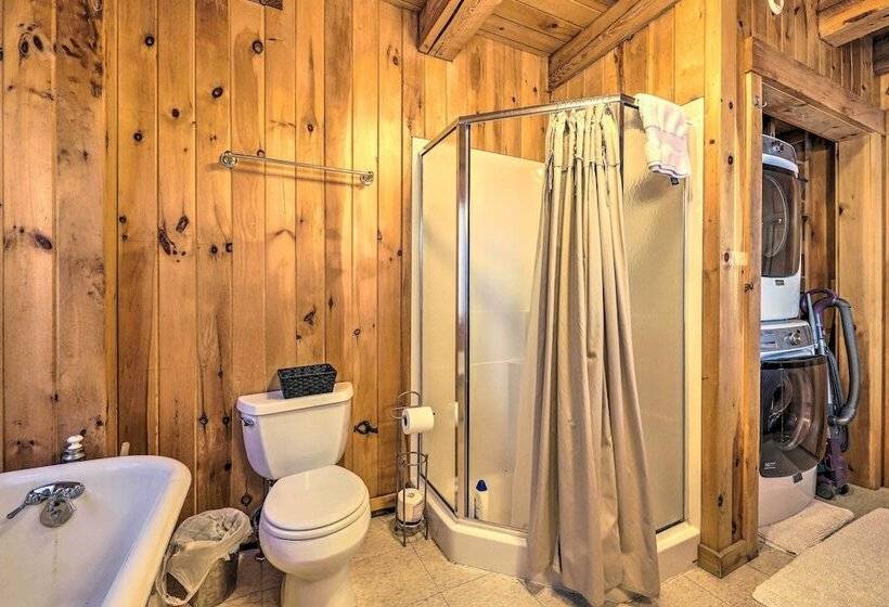 Quiet Waterfront Cabin W/ Dock, Game Room, Hot Tub