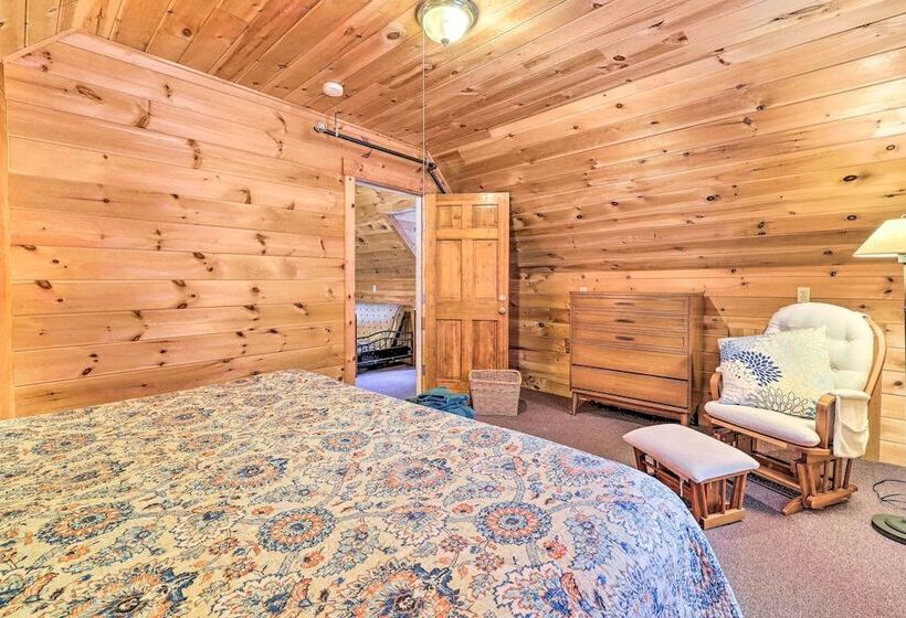 Quiet Waterfront Cabin W/ Dock, Game Room, Hot Tub