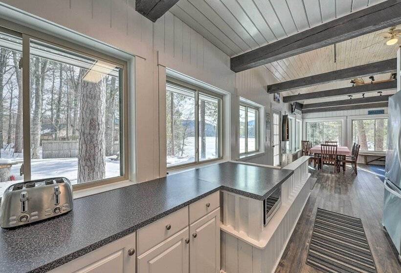 Quiet Waterfront Cabin W/ Dock, Game Room, Hot Tub