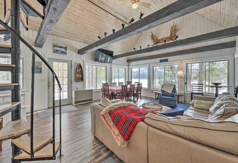 Quiet Waterfront Cabin W/ Dock, Game Room, Hot Tub