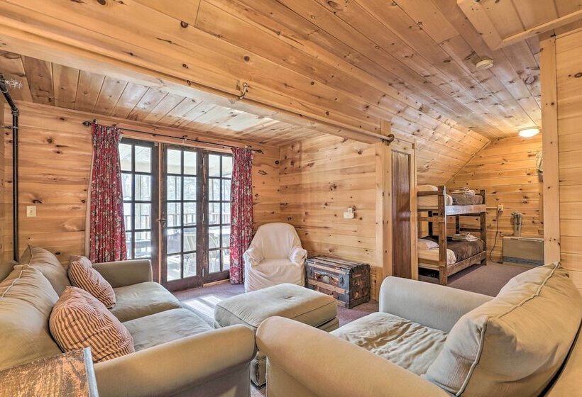 Quiet Waterfront Cabin W/ Dock, Game Room, Hot Tub