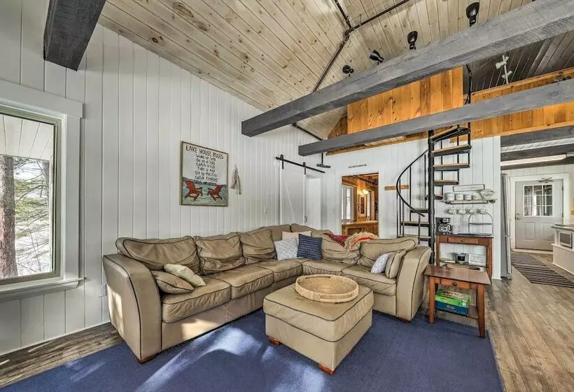 Quiet Waterfront Cabin W/ Dock, Game Room, Hot Tub