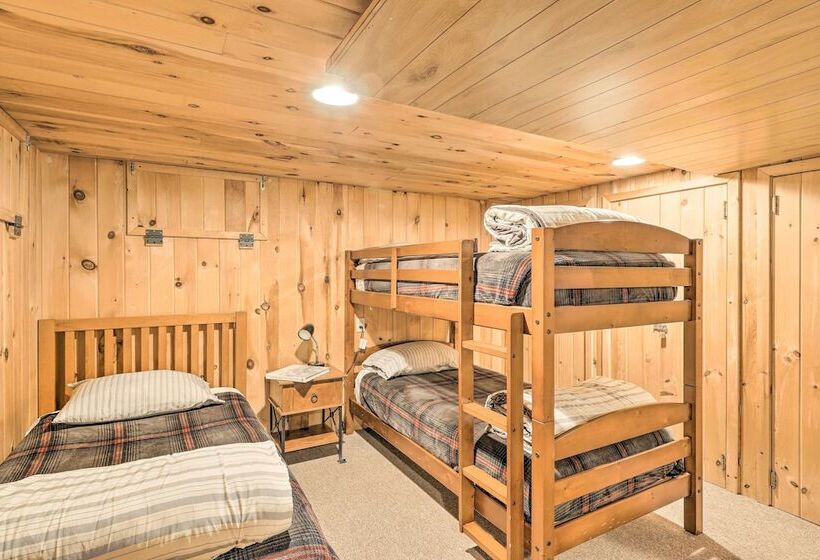 Quiet Waterfront Cabin W/ Dock, Game Room, Hot Tub