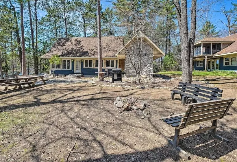 Quiet Waterfront Cabin W/ Dock, Game Room, Hot Tub