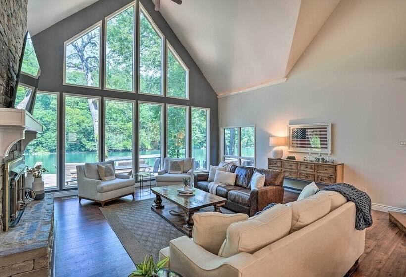 Spacious, Lakefront Home W/ Private Dock!