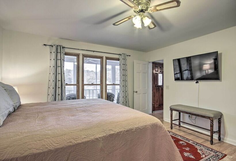 Sunny Lakefront Escape In Prosperity W/ Dock!