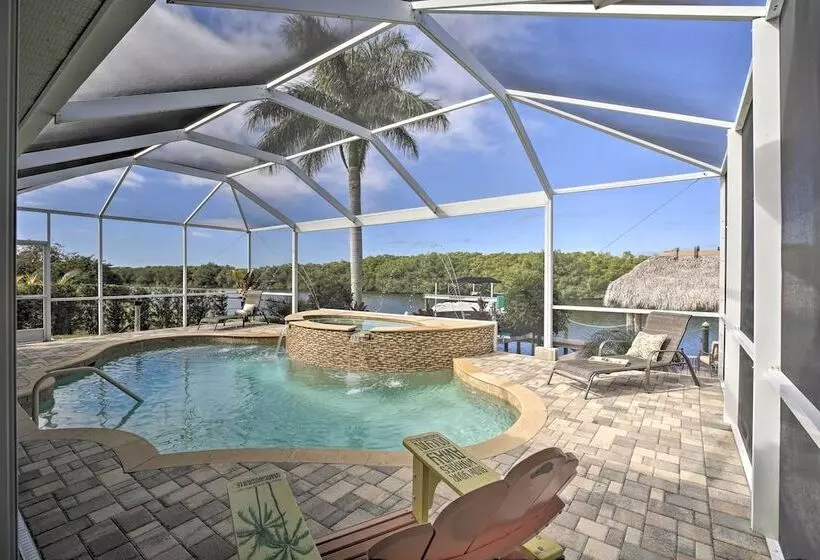 Waterfront Cape Coral Home W/ Private Dock & Lanai