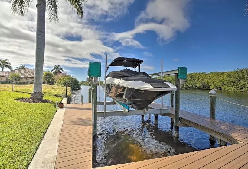 Waterfront Cape Coral Home W/ Private Dock & Lanai