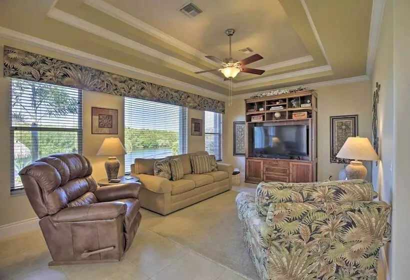 Waterfront Cape Coral Home W/ Private Dock & Lanai