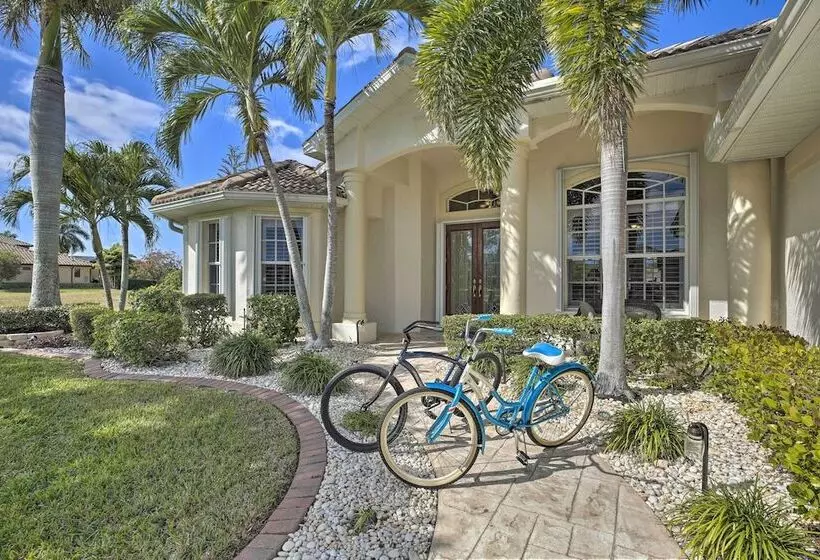 Waterfront Cape Coral Home W/ Private Dock & Lanai