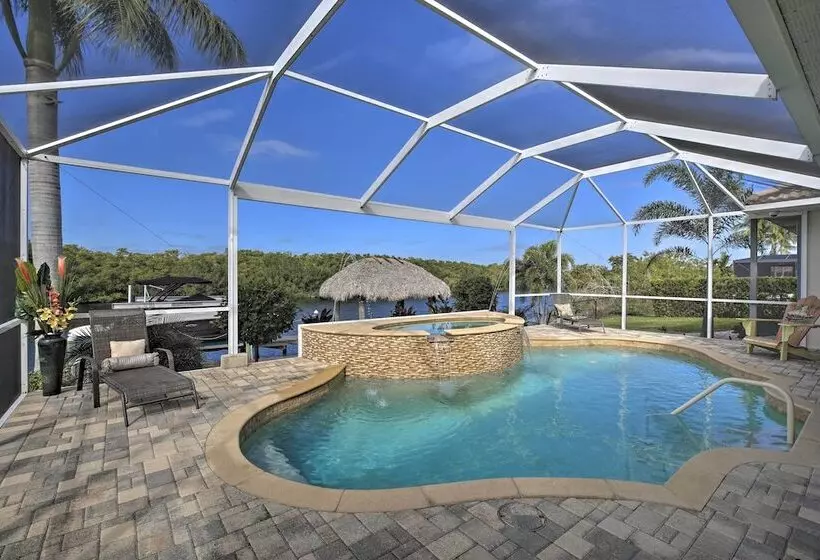 Waterfront Cape Coral Home W/ Private Dock & Lanai
