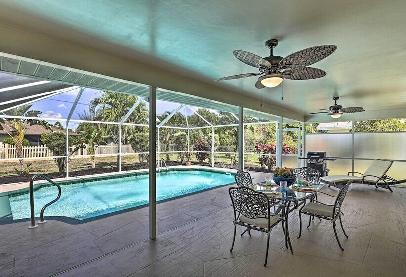 Breezy Cape Coral Oasis, Covered Lanai & Bbq