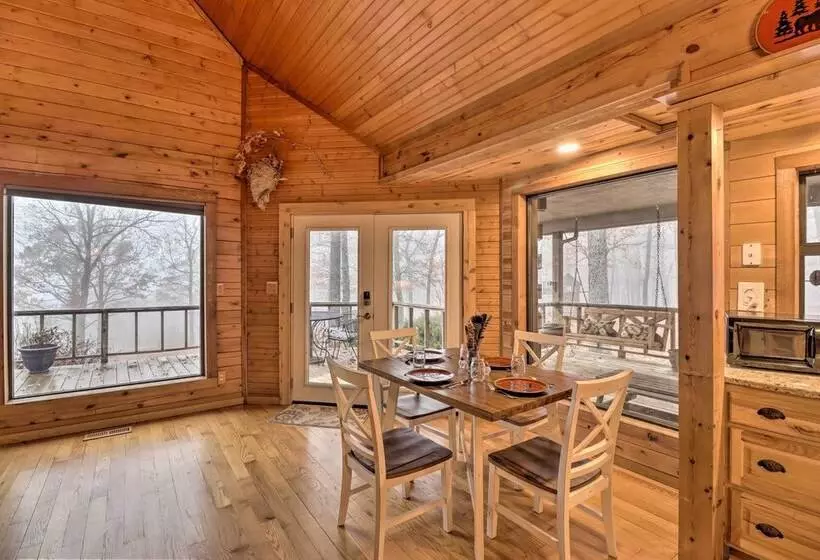 Charming Cabin W/ Hot Tub, Fire Pit & Views!