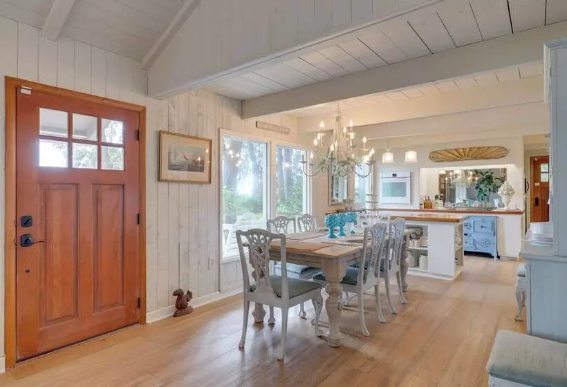 Secluded Riverfront Home W/ Dock Under Mossy Oaks