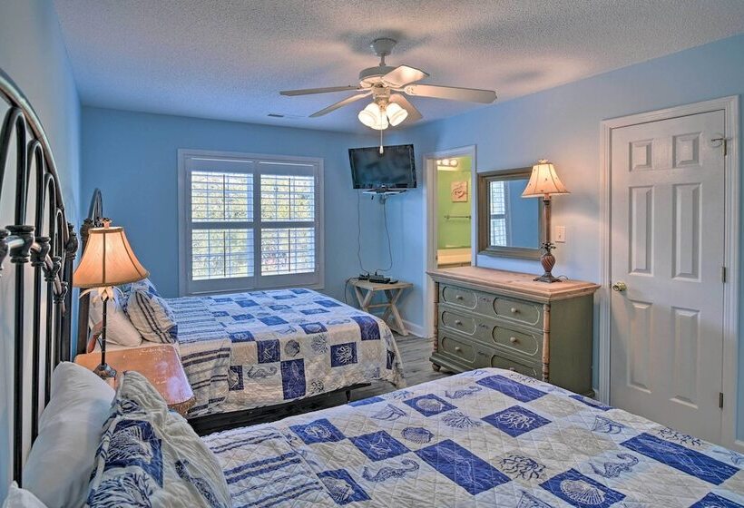 Steps To Pool & Ocean: Surfside Beach Home Base!