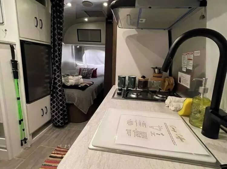 Airstream With Sunset Deck