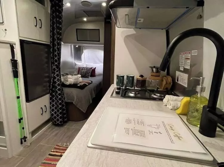 Airstream With Sunset Deck