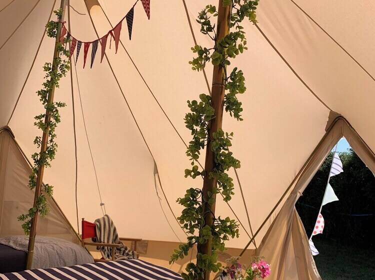Boutique Luxury Bell Tent Near Torpoint