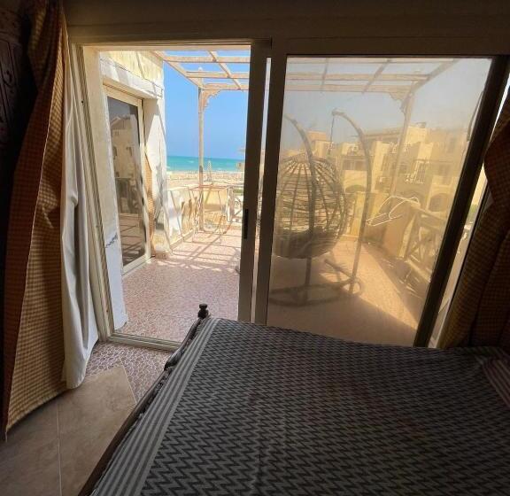 استراحتگاه فيلا مع حديقة وشواية  For Family V