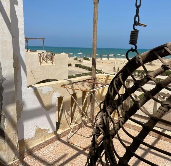 استراحتگاه فيلا مع حديقة وشواية  For Family V